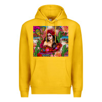 Lemon mexico girl serape Premium Hoodie - Zillion Design Studio