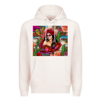 Pale Pink mexico girl serape Premium Hoodie - Zillion Design Studio