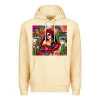 Pina Colada mexico girl serape Premium Hoodie - Zillion Design Studio