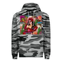 Slate Camo mexico girl serape Premium Hoodie - Zillion Design Studio