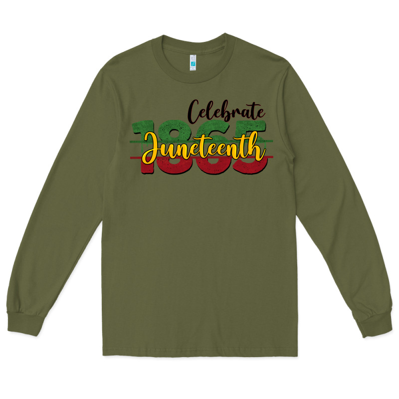 Celebrate Juneteenth1865 Long Sleeve Tee by BarkalooDesign | Teevron