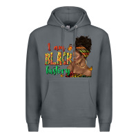 Rock i am black history afro black woman juneteenth Premium Hoodie - texasbilliewilder