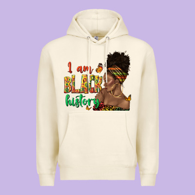 I Am Black History Afro Black Woman Juneteenth Premium Hoodie Designed By Texasbilliewilder