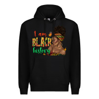 Black i am black history afro black woman juneteenth Premium Hoodie - texasbilliewilder