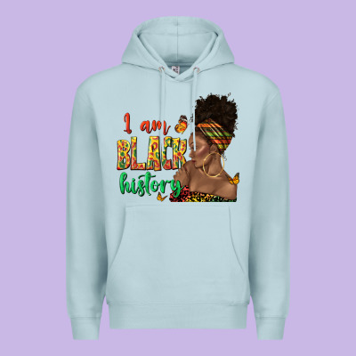 I Am Black History Afro Black Woman Juneteenth Premium Hoodie Designed By Texasbilliewilder