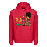 Cardinal i am black history afro black woman juneteenth Premium Hoodie - texasbilliewilder