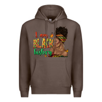 Coffee i am black history afro black woman juneteenth Premium Hoodie - texasbilliewilder