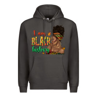 Smoke i am black history afro black woman juneteenth Premium Hoodie - texasbilliewilder