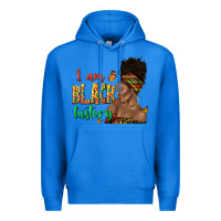 True Royal i am black history afro black woman juneteenth Premium Hoodie - texasbilliewilder