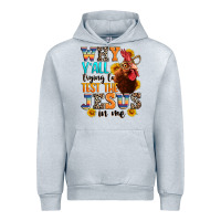 Heather Grey why yall trying to test the jesus in me Urban Hoodie - texasbilliewilder
