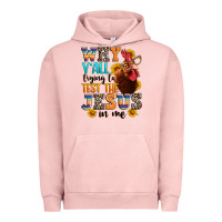 Pigment Salmon why yall trying to test the jesus in me Urban Hoodie - texasbilliewilder