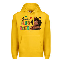 Lemon i am black history afro girl Premium Hoodie - texasbilliewilder