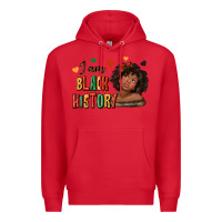 Red i am black history afro girl Premium Hoodie - texasbilliewilder