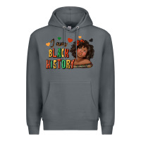 Rock i am black history afro girl Premium Hoodie - texasbilliewilder