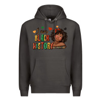 Smoke i am black history afro girl Premium Hoodie - texasbilliewilder