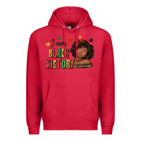 Cardinal i am black history afro girl Premium Hoodie - texasbilliewilder
