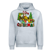 Heather Grey i dig christmas Urban Hoodie - Zillion Design Studio