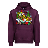 Mauve Wine i dig christmas Urban Hoodie - Zillion Design Studio