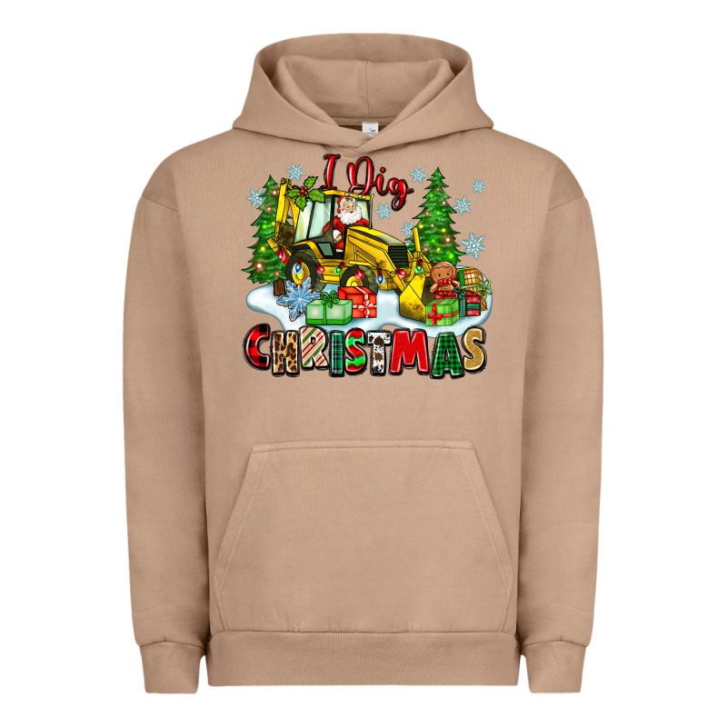 I Dig Christmas Urban Hoodie by Zillion Design Studio | Teevron