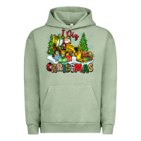 Pigment Oil Green i dig christmas Urban Hoodie - Zillion Design Studio