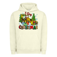 Pigment Pistachio i dig christmas Urban Hoodie - Zillion Design Studio