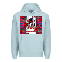 Blue Mist mamacita serape Premium Hoodie - Zillion Design Studio
