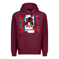 Burgundy mamacita serape Premium Hoodie - Zillion Design Studio