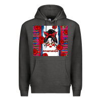 Charcoal Heather mamacita serape Premium Hoodie - Zillion Design Studio