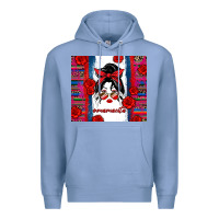 Colony Blue mamacita serape Premium Hoodie - Zillion Design Studio