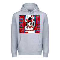 Heather Grey mamacita serape Premium Hoodie - Zillion Design Studio