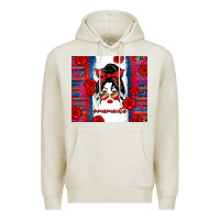 Oatmeal Heather mamacita serape Premium Hoodie - Zillion Design Studio