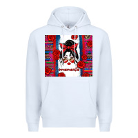 White mamacita serape Premium Hoodie - Zillion Design Studio