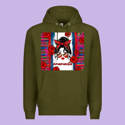 Mamacita Serape Premium Hoodie Designed By Zillion Design Studio