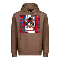 Chestnut mamacita serape Premium Hoodie - Zillion Design Studio