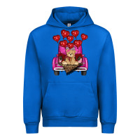 Cobalt Valentine's day tedybear truck Urban Hoodie - RanaPortraitStore