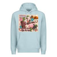Blue Mist yeehaw western Premium Hoodie - Zillion Design Studio