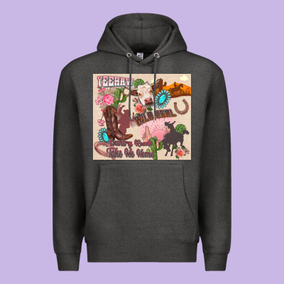 Yeehaw Western Premium Hoodie Designed By Zillion Design Studio