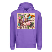 Purple yeehaw western Premium Hoodie - Zillion Design Studio