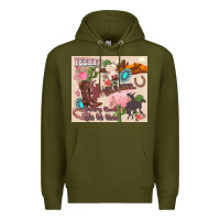 Army Green yeehaw western Premium Hoodie - Zillion Design Studio