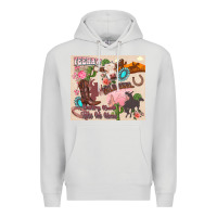 Dove Grey yeehaw western Premium Hoodie - Zillion Design Studio