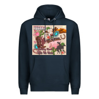 Navy yeehaw western Premium Hoodie - Zillion Design Studio