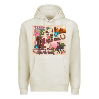 Oatmeal Heather yeehaw western Premium Hoodie - Zillion Design Studio