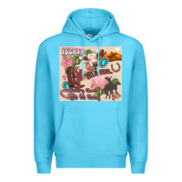 Ocean Blue yeehaw western Premium Hoodie - Zillion Design Studio