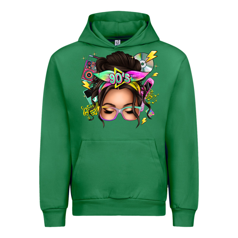 90s Messy Bun Urban Hoodie by texasbilliewilder | Teevron