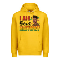 Lemon i am black history with afro black boy Premium Hoodie - texasbilliewilder