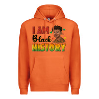 Carrot i am black history with afro black boy Premium Hoodie - texasbilliewilder