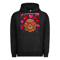 Pigment Black valentine's day toy poodle Urban Hoodie - RanaPortraitStore