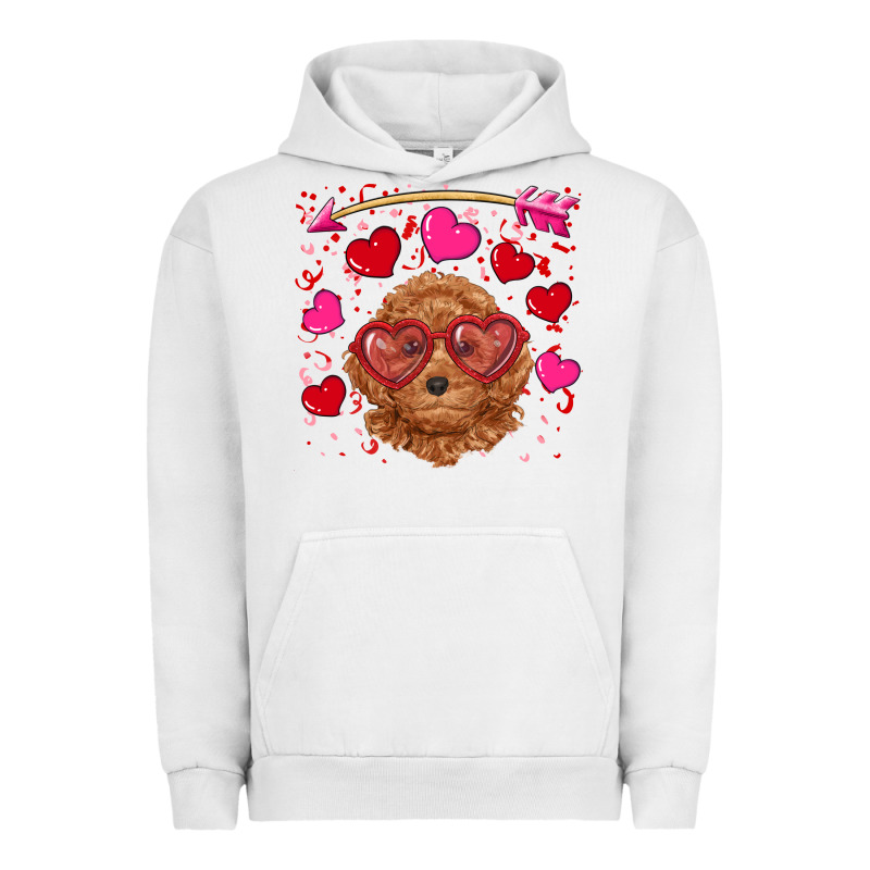 Valentine's Day Toy Poodle Urban Hoodie by RanaPortraitStore | Teevron