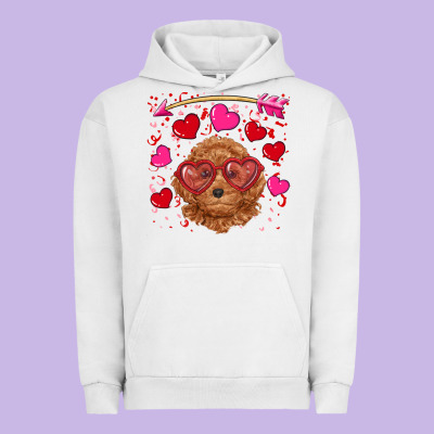 Urban Hoodie valentine's day toy poodle