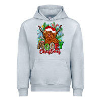 Heather Grey mooey christmas Urban Hoodie - Zillion Design Studio